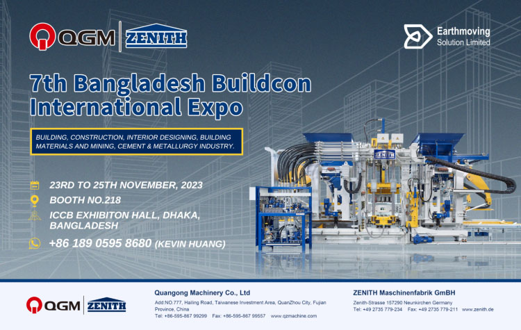 Bangladeş 2023 Buildcon'da QGM-ZENITH ile tanışın