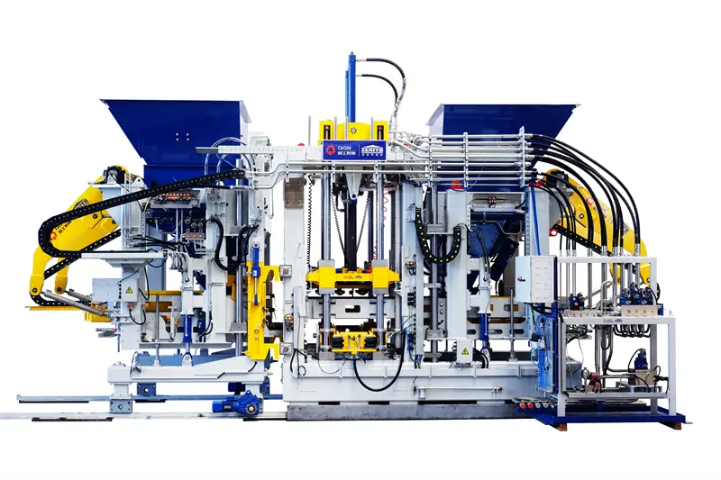 Meksika'ya yerleşmiş QGM'nin başka bir tam otomatik blok üretim hattı