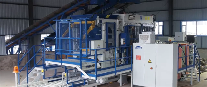 Afrika'da tam otomatik çok katmanlı beton geçme tuğla üretim projesi başlatıldı.