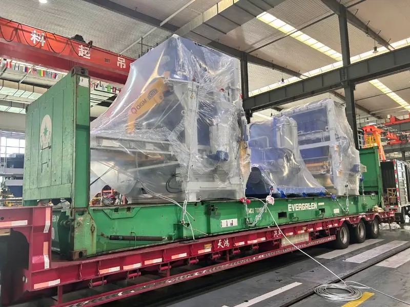 Quangong Machinery'nin 1500 büyük ölçekli tuğla üretim hattı bir kez daha yurt dışına gönderildi